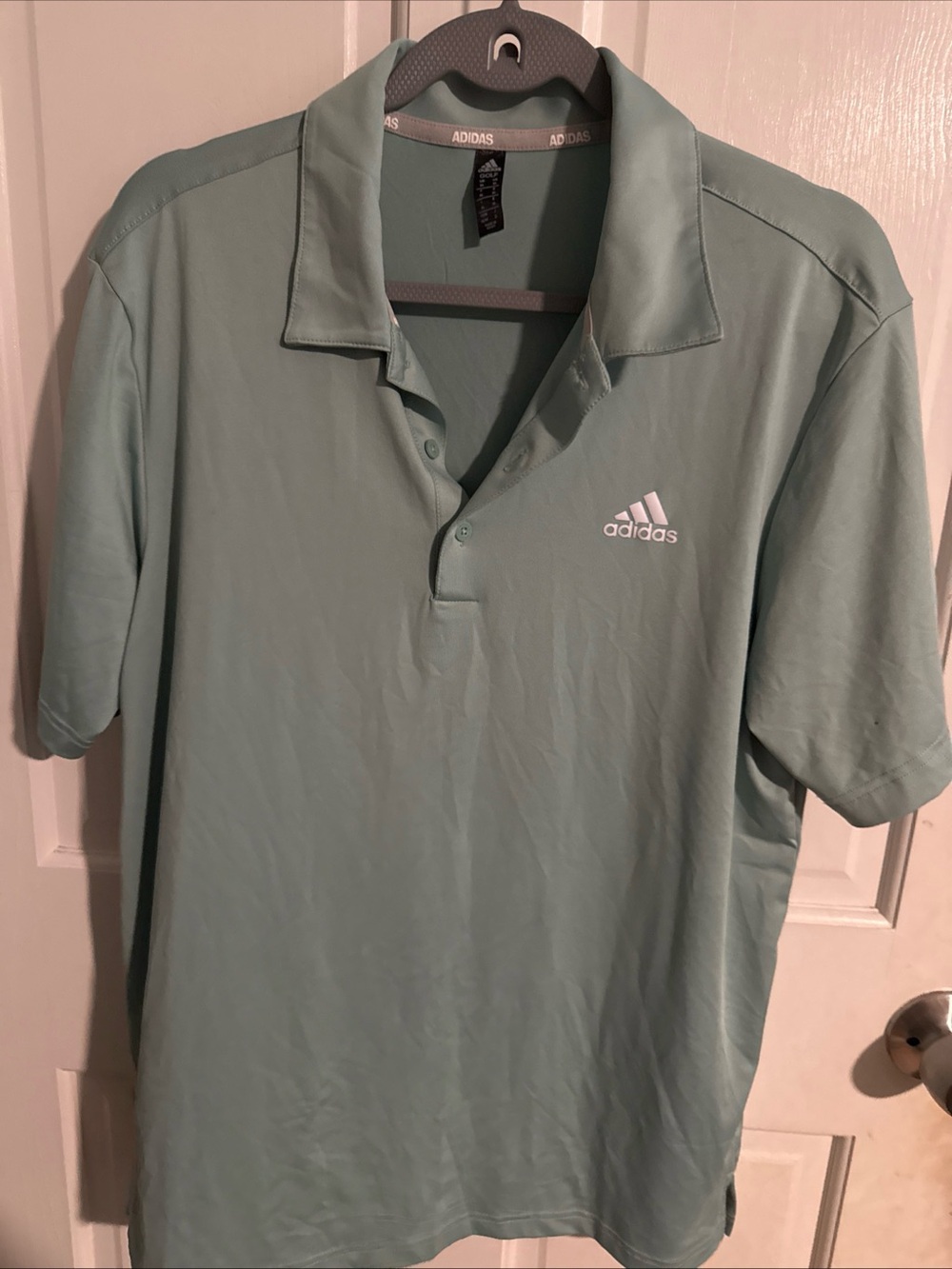 adidas Men's Mint Green Performance Polo